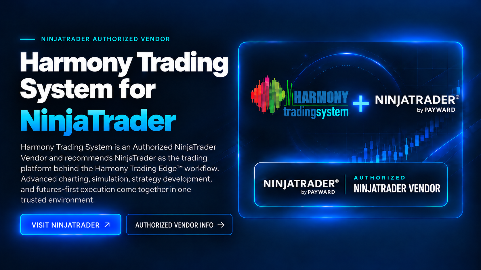 Harmony Trading System for NinjaTrader — Authorized NinjaTrader Vendor